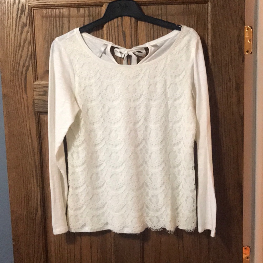 Lauren Conrad Lace long sleeve top